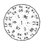 d100 die